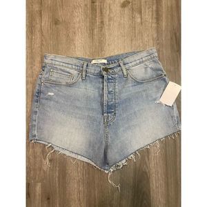 Harley High Waist denim cut off shorts